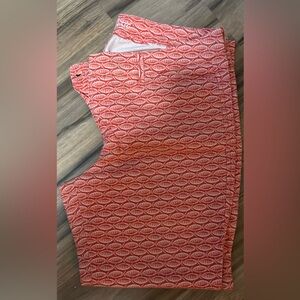 Old Navy Coral Patterned Pixie pants